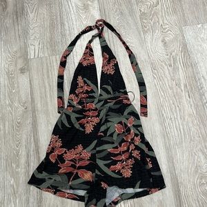 Floral Halter Romper